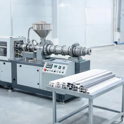 plastic profile extrusion machine