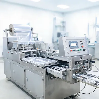 thermoforming machine for food packaging